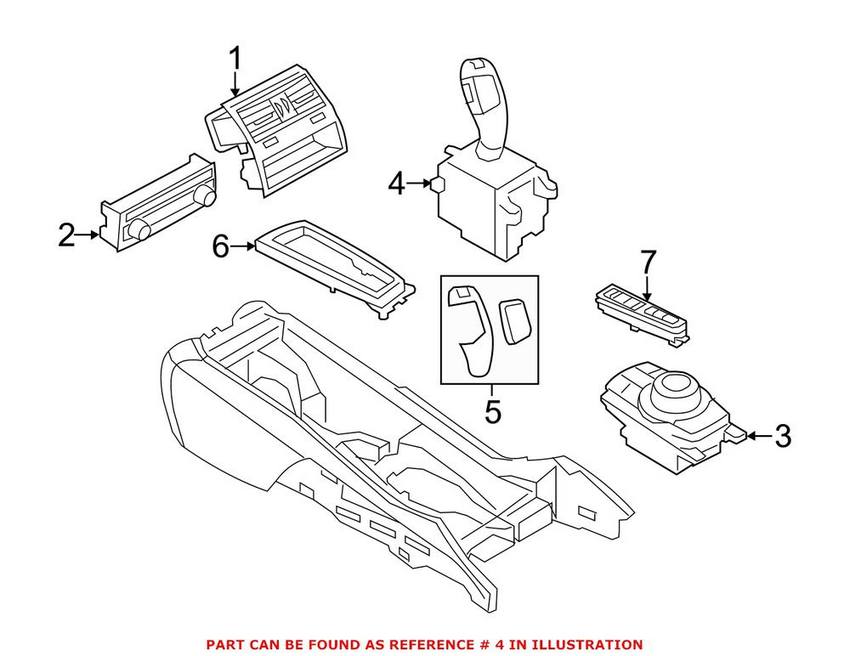 BMW Automatic Transmission Shift Lever 61319296904